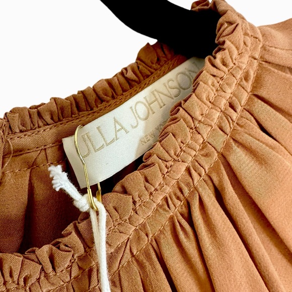 ULLA JOHNSON Tahlia Dress in Chestnut 100% Silk $780 orig NWT! - Picture 12 of 12